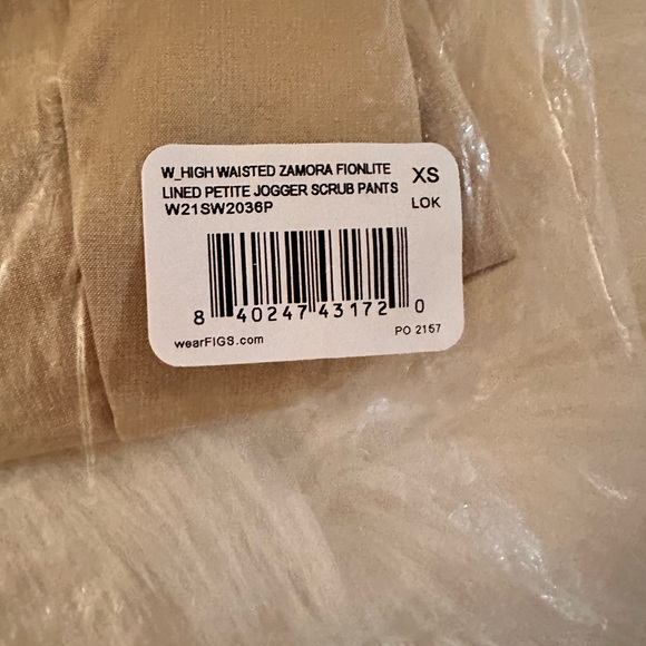 Figs Light Oak FIONLITE Small Slim Catarina & XS Petite Hi Waisted Joggers. - Picture 5 of 8